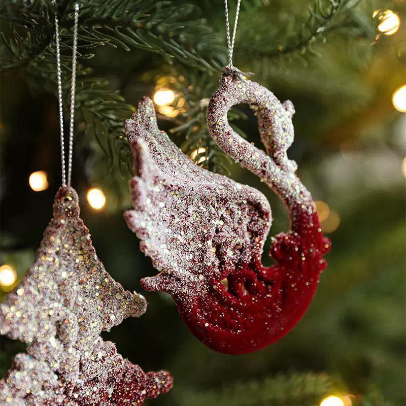 Christmas Snowfall Deer Pendant Light – Luxury Plush Decoration - ClubOn