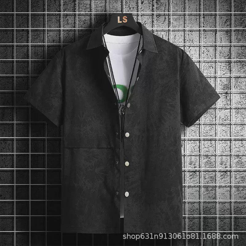 Men's Large Size Trendy Summer Flower Shirt | Comfortable Fit - ClubOn