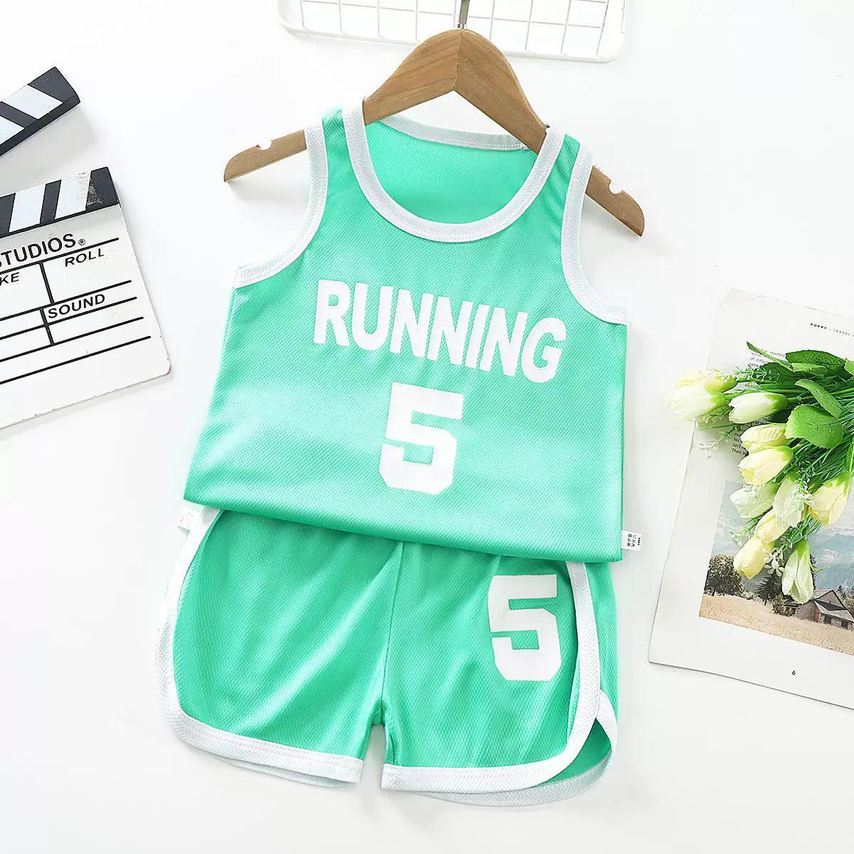 Children Sports Vest Suit – Boys & Girls Summer Basketball Set - ClubOn