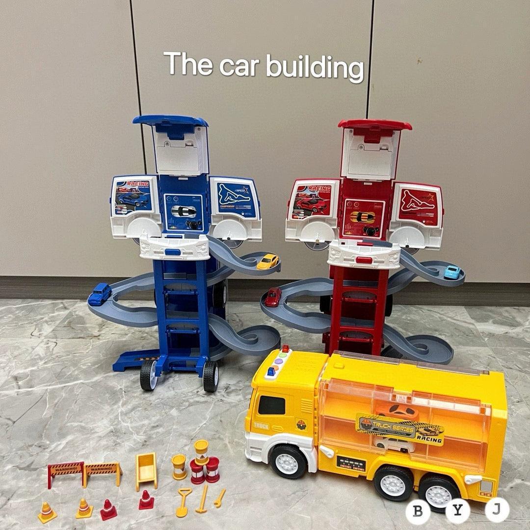 Two-in-One Track Car Building Deformation Toy – Multifunctional Model - ClubOn