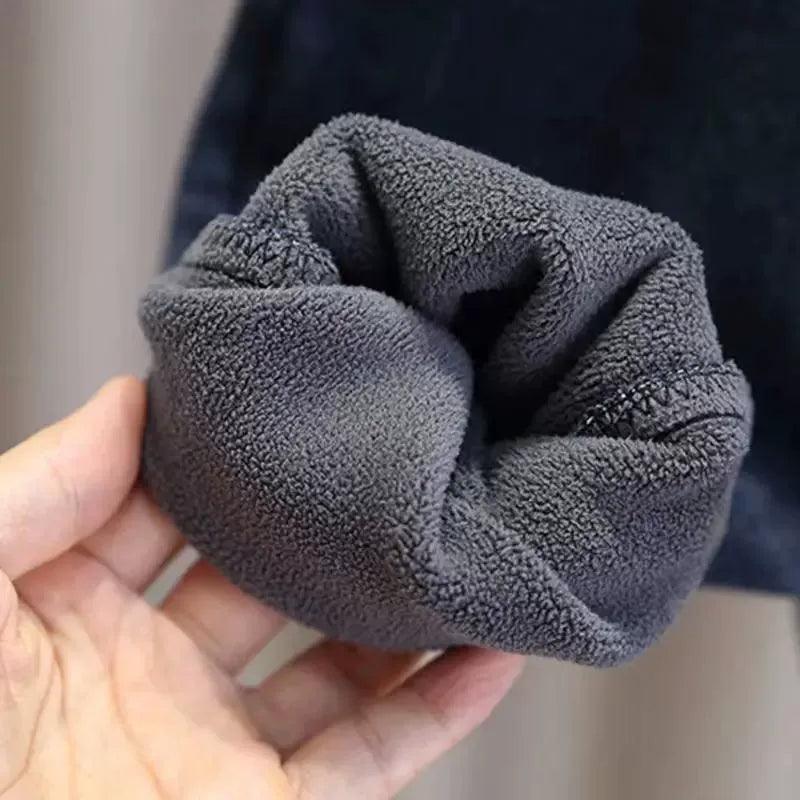 Kids Boys Jeans Autumn Plus Velvet Denim Pants – Baby Boy Winter Warmth - ClubOn