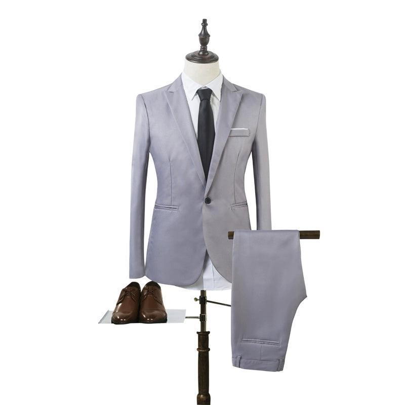 Men's Business Suits Wedding Dress Suit Set - ClubOn