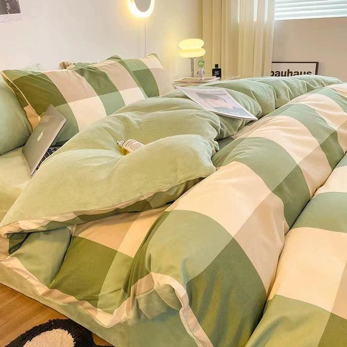 4-Piece Cotton Bedding Set – Soft Bed Sheets & Duvet Cover - ClubOn