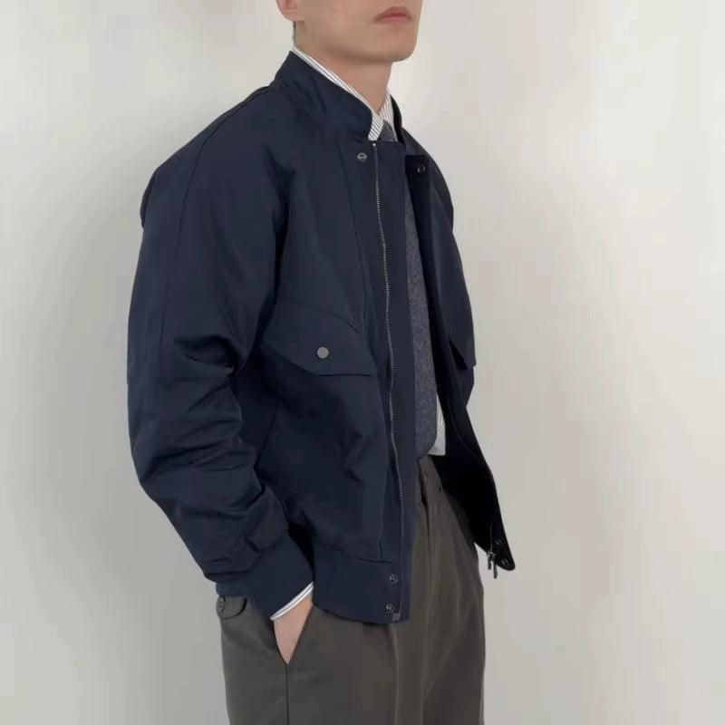 Men’s Retro Baseball Collar Flight Jacket – Autumn & Winter - ClubOn