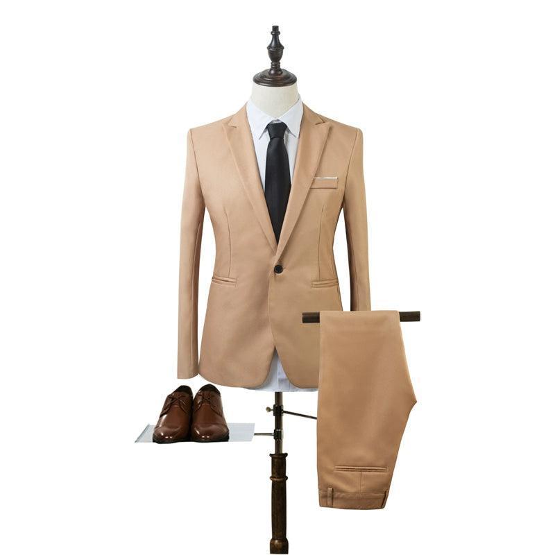 Men's Business Suits Wedding Dress Suit Set - ClubOn
