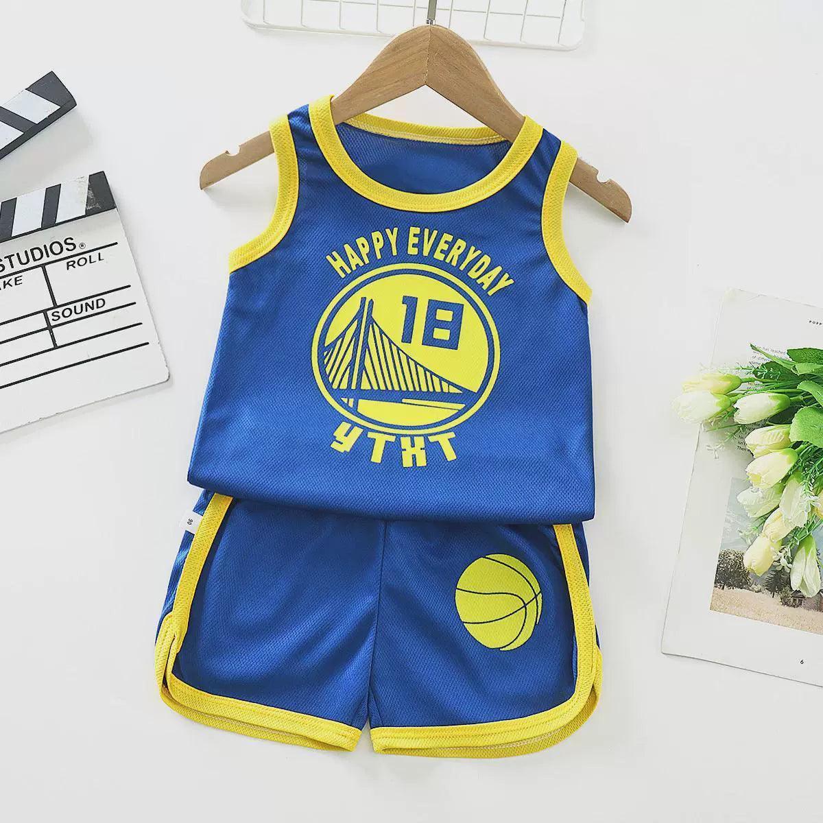 Children Sports Vest Suit – Boys & Girls Summer Basketball Set - ClubOn