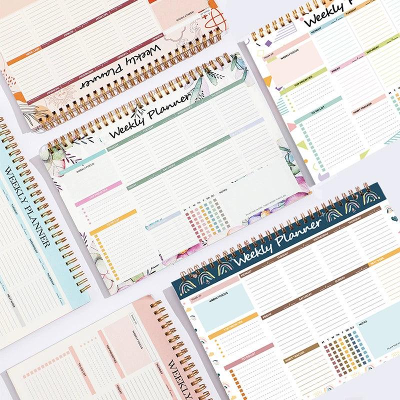 B5 Weekly Planner Notebook – Work & Life Book with Meal Planner - ClubOn