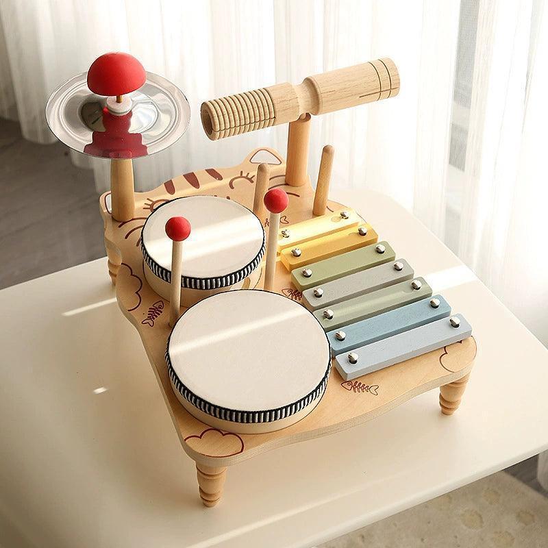 Orff Wooden Musical Instrument Toy – Educational Music Toy for Kids - ClubOn