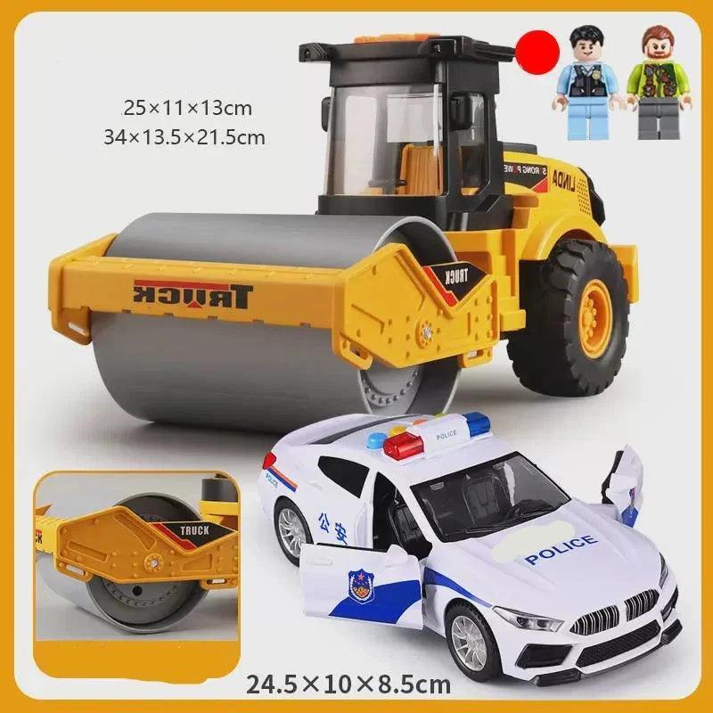 Tractor Car Kids Toy Set – Forklift, Excavator & Dump Truck Models - ClubOn