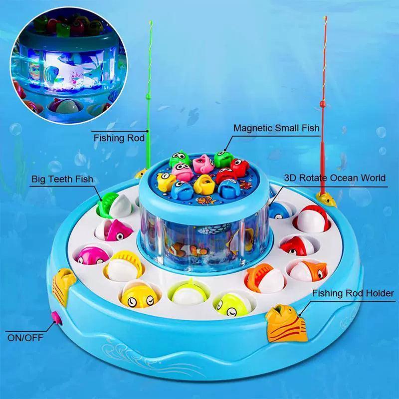 Playhouse Electric Double Fishing Toy Set – Kids’ Fun Game - ClubOn