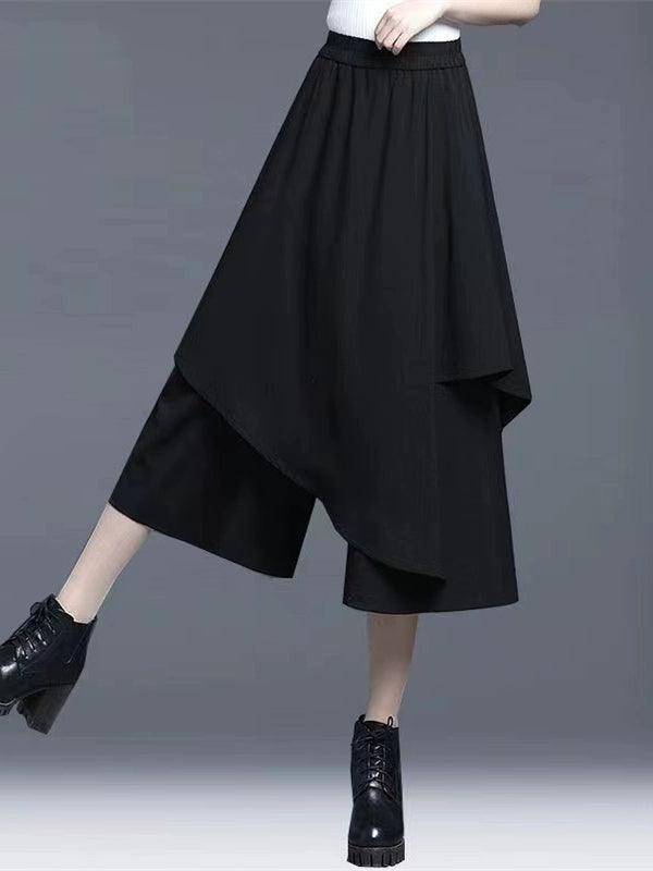 Black Wide-Leg Pants for Women – Spring & Autumn Style - ClubOn