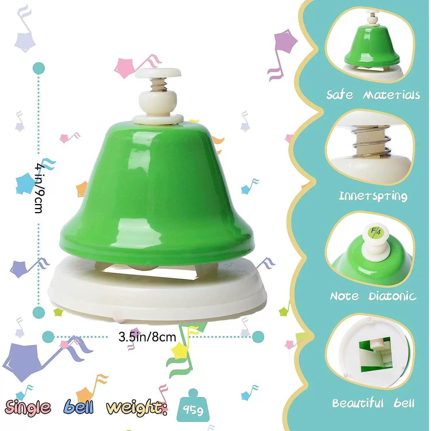 Desk Bells Rainbow Diatonic Hand Bell – Musical Toy for Kids - ClubOn