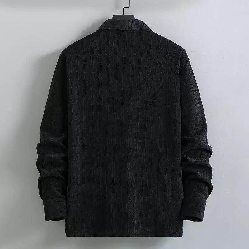 Men’s Plus Size Oversized Shirt Jacket – Spring and Autumn Wear - ClubOn