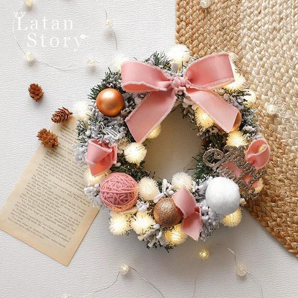 Christmas Wreath - Pine Needle Vine Decoration, American Style - ClubOn