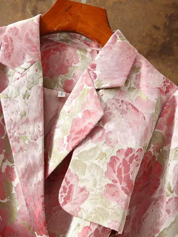 2023 Women’s High-End Jacquard Trench Coat - ClubOn