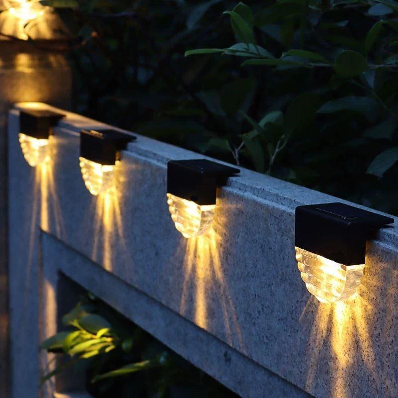 Solar Deck Lights Outdoor – LED Garden Step Lighting - ClubOn