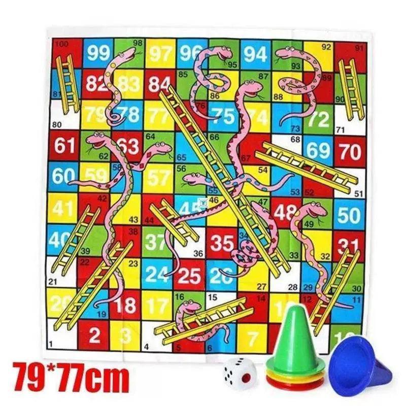 Kids Ludo & Snakes and Ladders Board Game - Large Edition - ClubOn