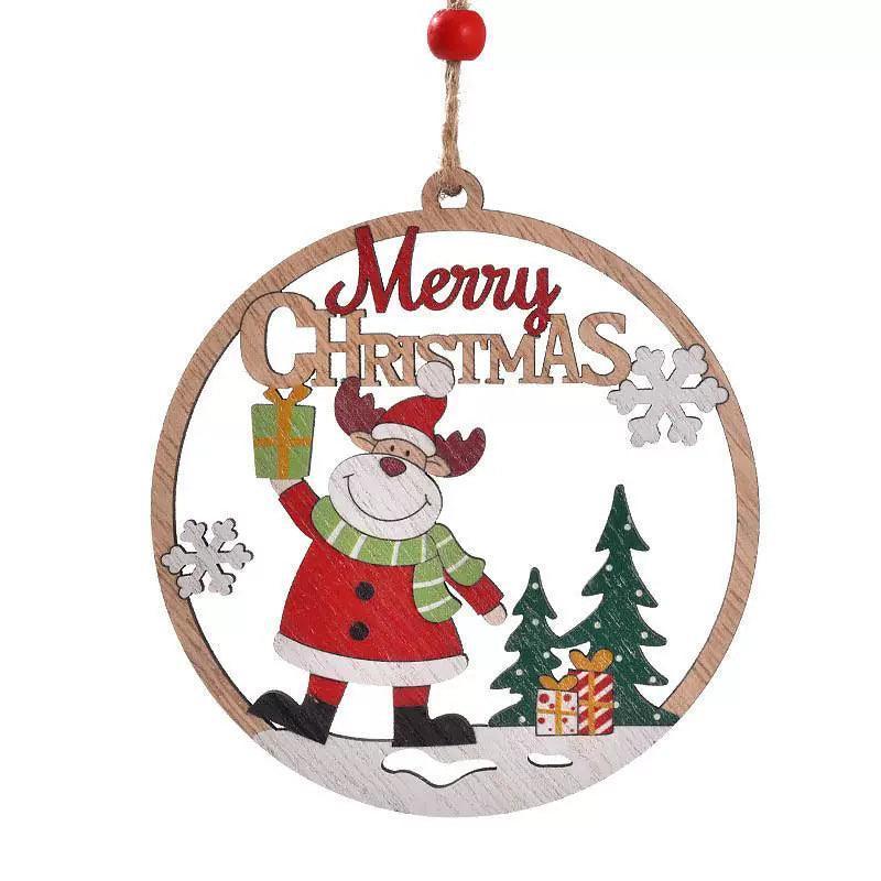 Wooden Christmas Pendants | Festive Holiday Decorations - ClubOn