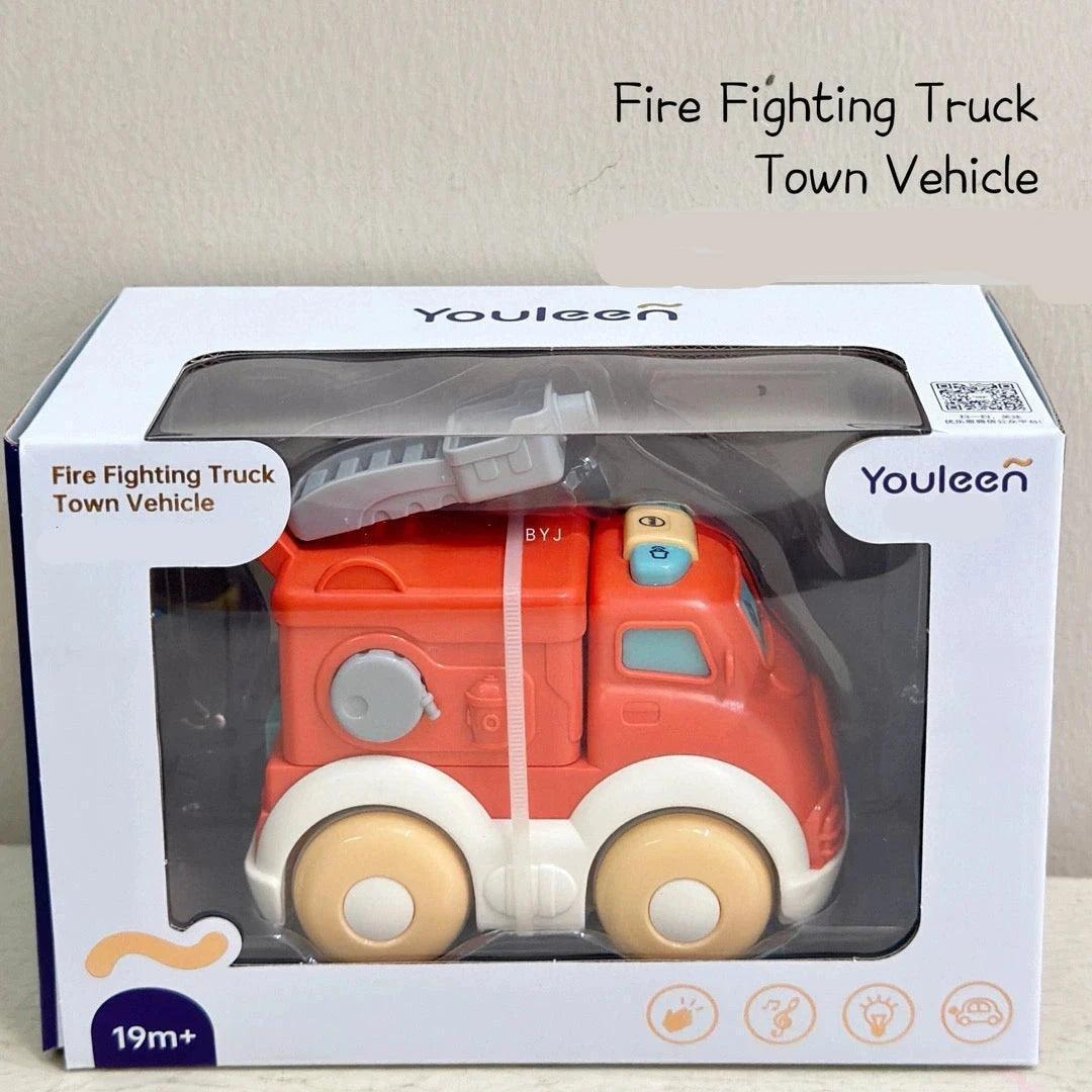 Genuine Little Actor Multifunctional Excavator – Electric Steam Spray & Sliding Forklift Toy - ClubOn