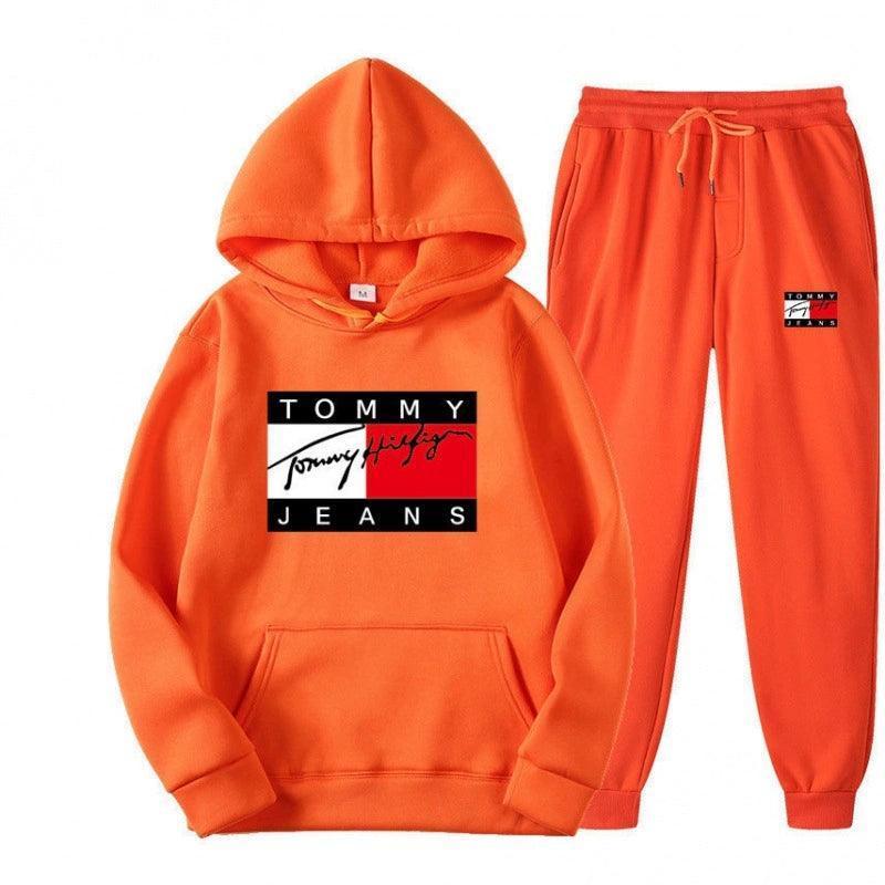 Spring Hoodie Set – Men’s Loose Fit & Cashmere Solid Color for Women - ClubOn