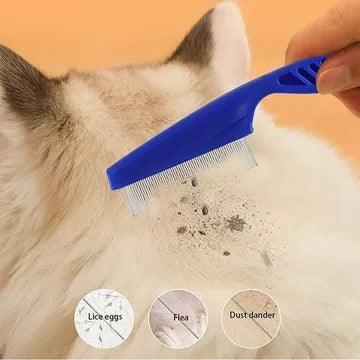 Pet Hair Remover & Flea Cleaner - Grooming Shampoo Bath Brush - ClubOn