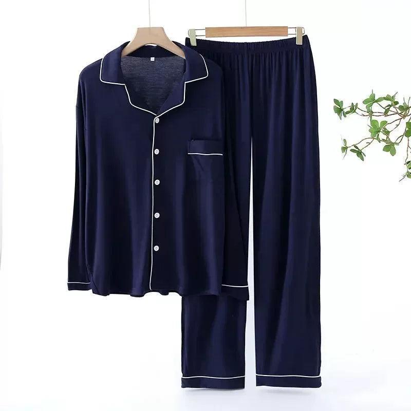 Men's Trouser Pajama Set - Long Sleeve for Spring & Autumn - ClubOn