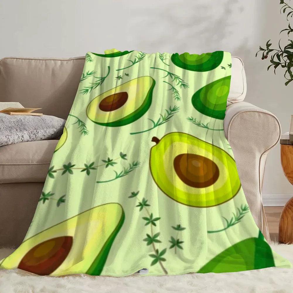 Thermal Blankets for Bed – Avocado Fleece Blanket & Throw - ClubOn