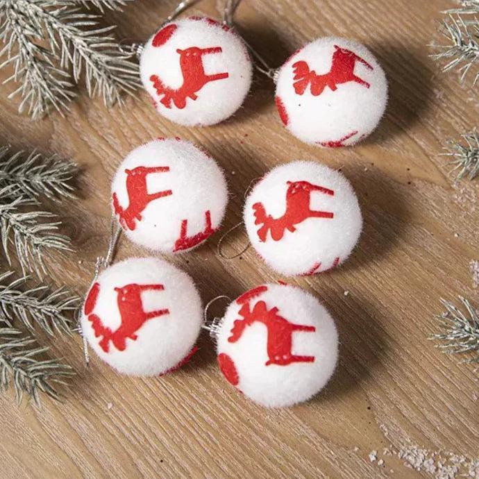 Christmas Sequin Pompom Ball Tree Decorations - ClubOn