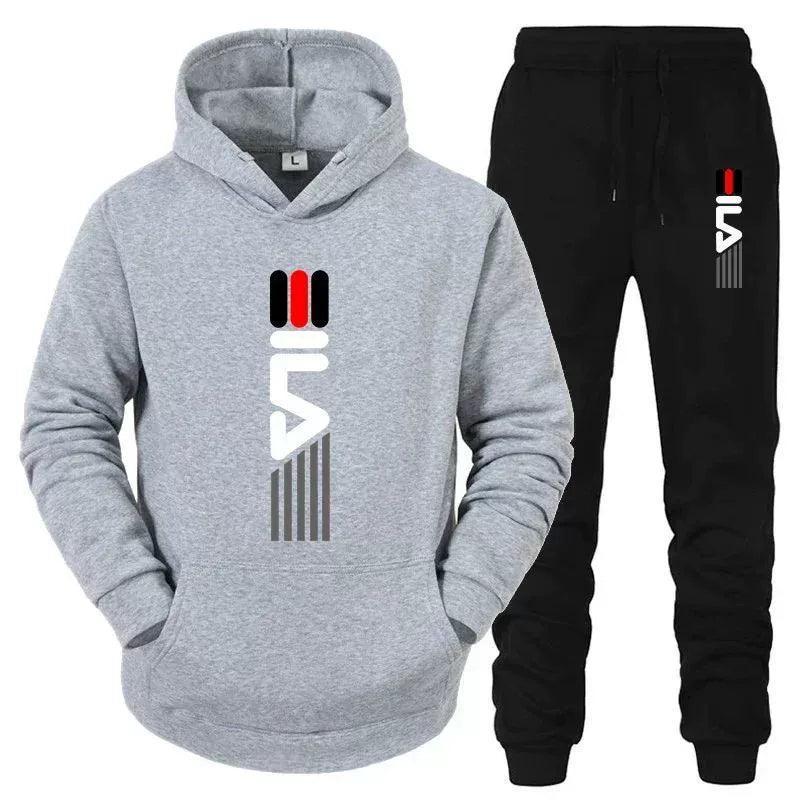 Men's Tracksuit Set - Hooded Sweatshirt + Sweatpants 2-Piece Set - ClubOn
