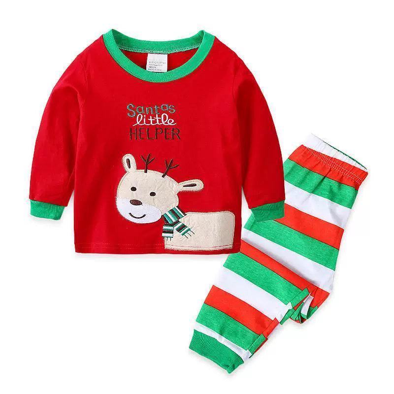 Kids Christmas Pajamas Set – 100% Cotton, Festive PJs for Boys & Girls - ClubOn