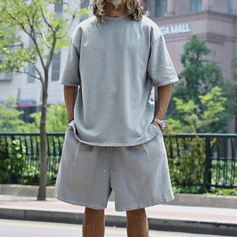 Men's Sports Suit - Loose Short-Sleeved T-Shirt & Shorts Set - ClubOn