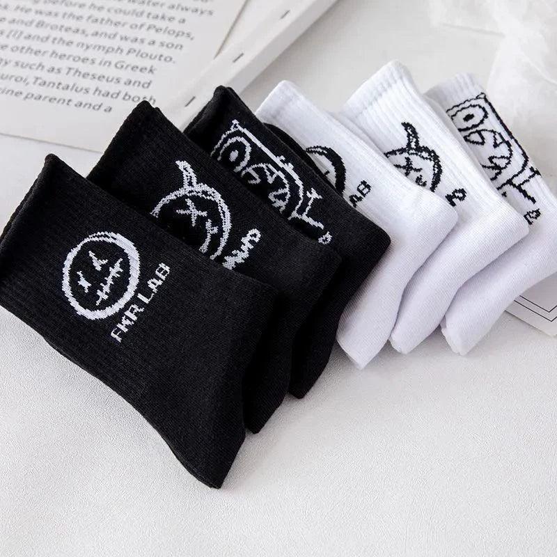 Men's Cartoon Cotton Hip-Hop Funny Long Socks - ClubOn