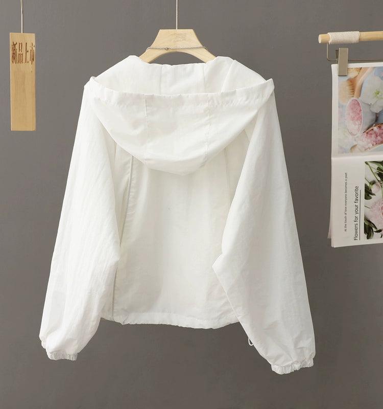 Spring & Autumn Windproof Hooded Short Jacket for Women - ClubOn