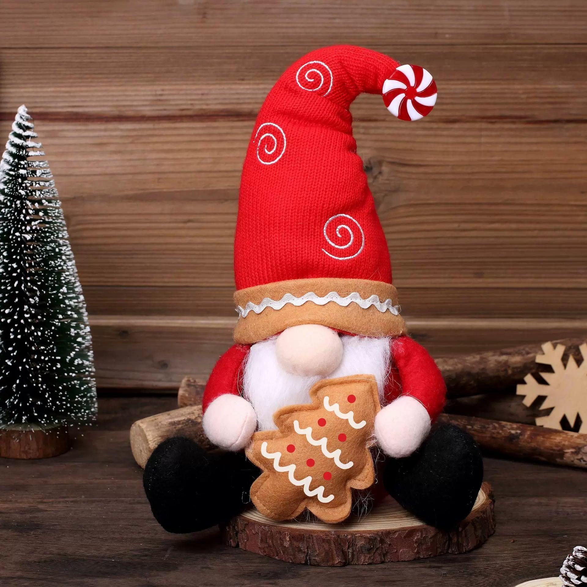 Christmas Faceless Doll Snowflake Ornament – Holiday Décor Toy - ClubOn