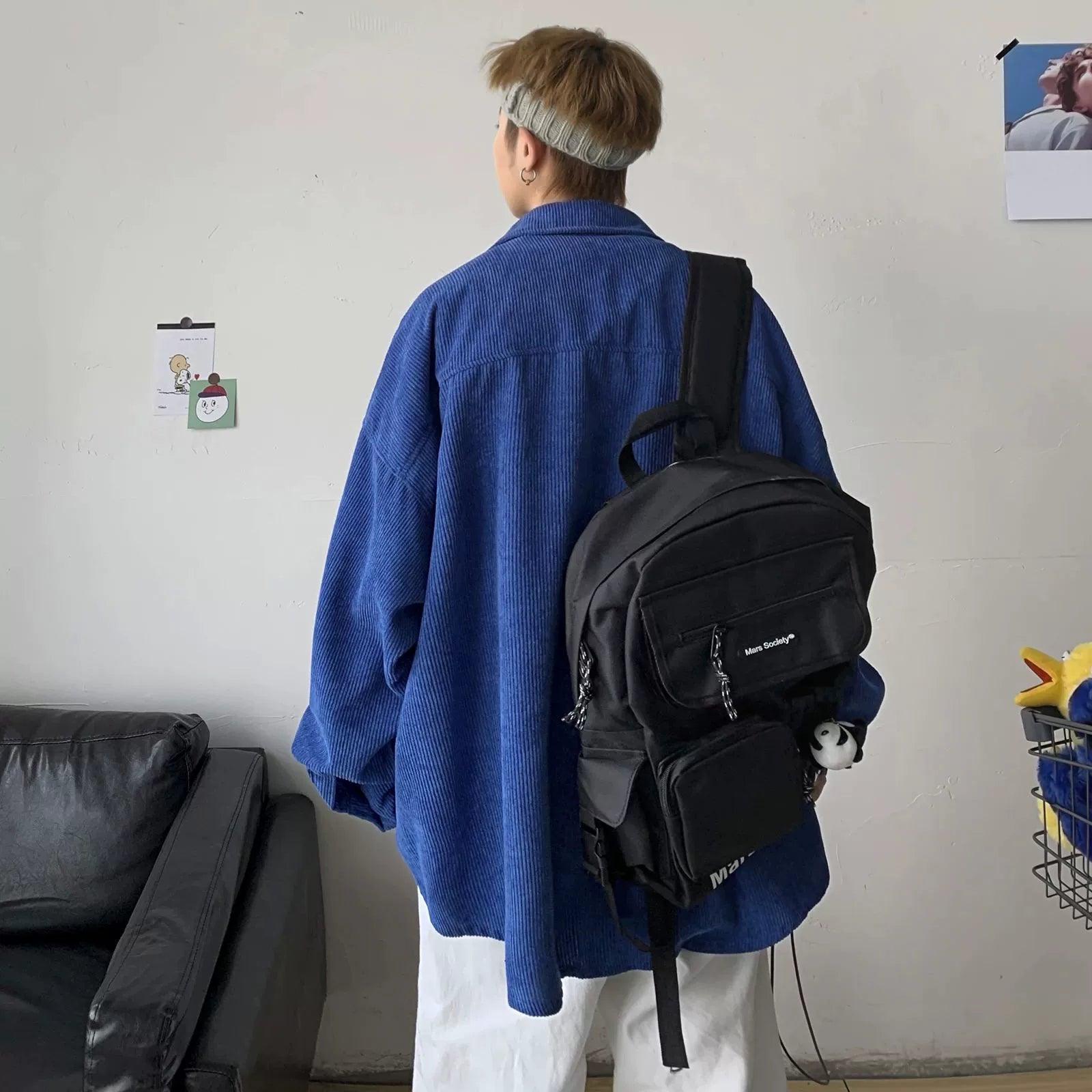 Men’s Corduroy Shirt – Black Shirt for Trendy Looks - ClubOn