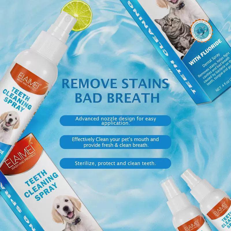 Pet Oral Cleaning Spray | Dog & Cat Oral Care for Fresh Breath - ClubOn