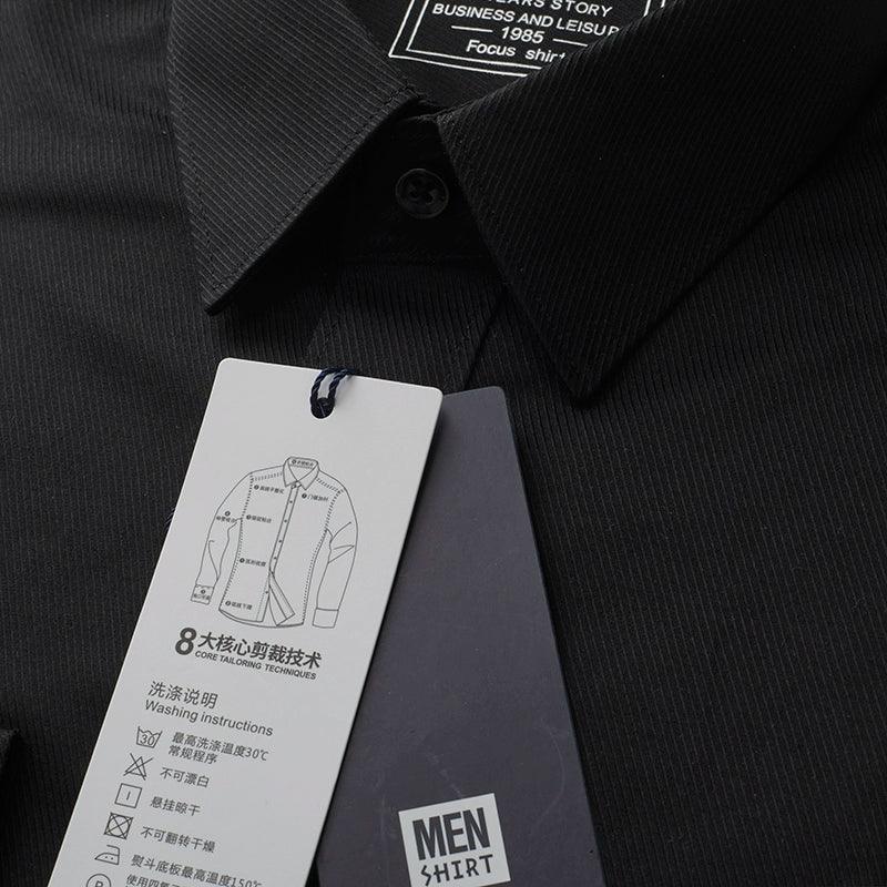 White Shirt for Men - Long-Sleeved & Short-Sleeved Slim Fit Business Casual & Wedding Shirt - ClubOn