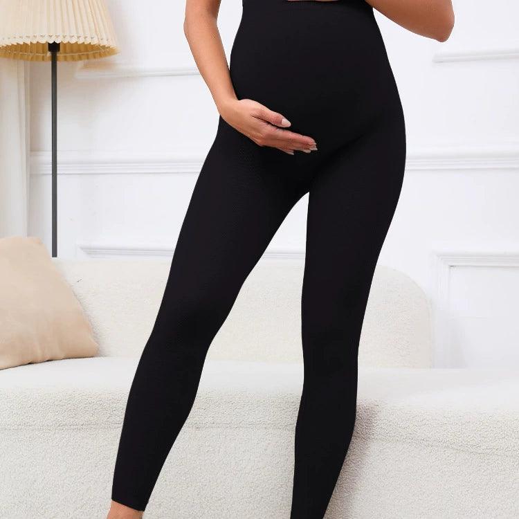 Spring High Waist Slim Fit Maternity Pants - Adjustable Fit for Pregnant Women - ClubOn