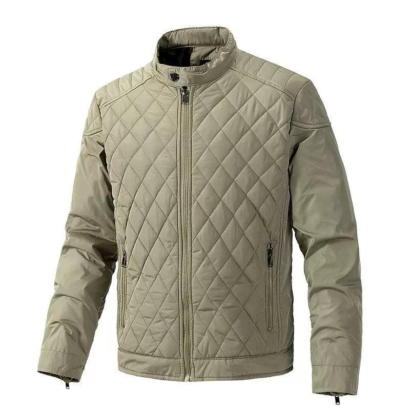 Men’s Stand-Up Collar Plus Size Jacket – Trendy Outerwear - ClubOn