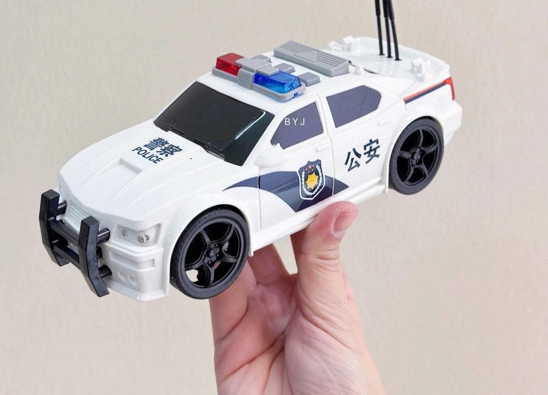 Artistic Car Play Storytelling Set – Police, Fire Truck, Excavator & Helicopter - ClubOn