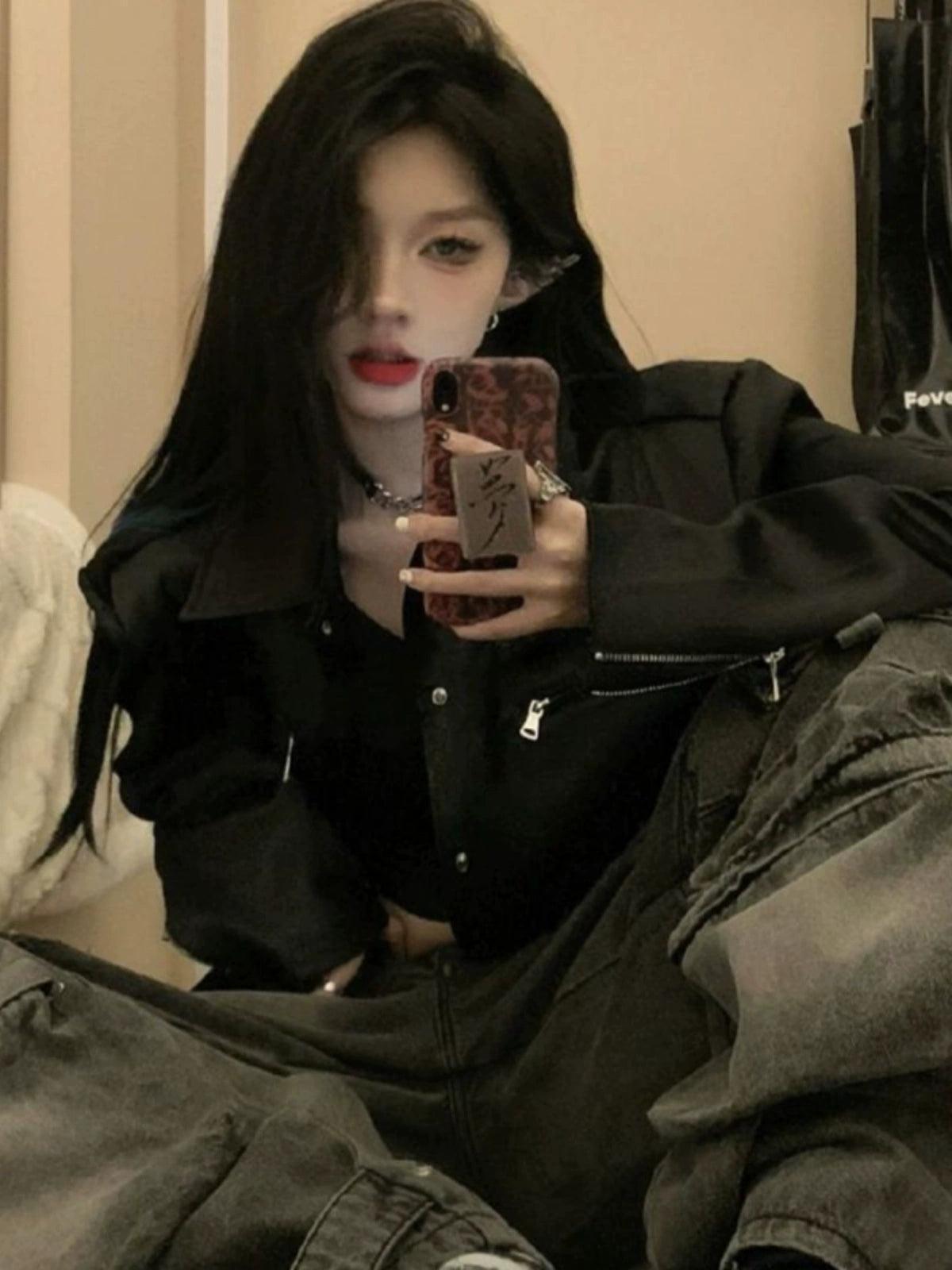 2024 Korean Style Short Casual Long-Sleeved Jacket - ClubOn