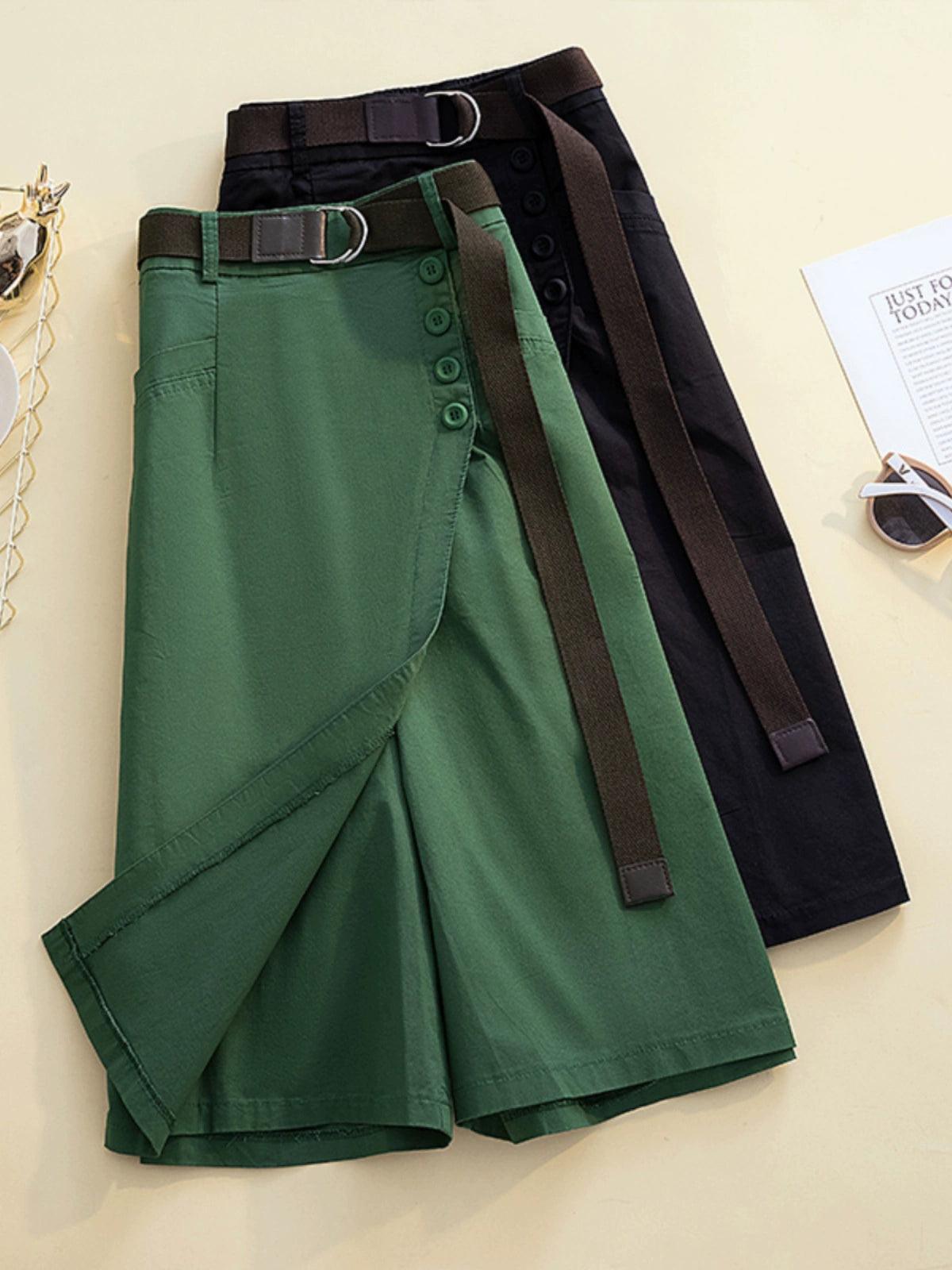 Plus Size High-Waist A-Line Skirt Pants for Women - ClubOn