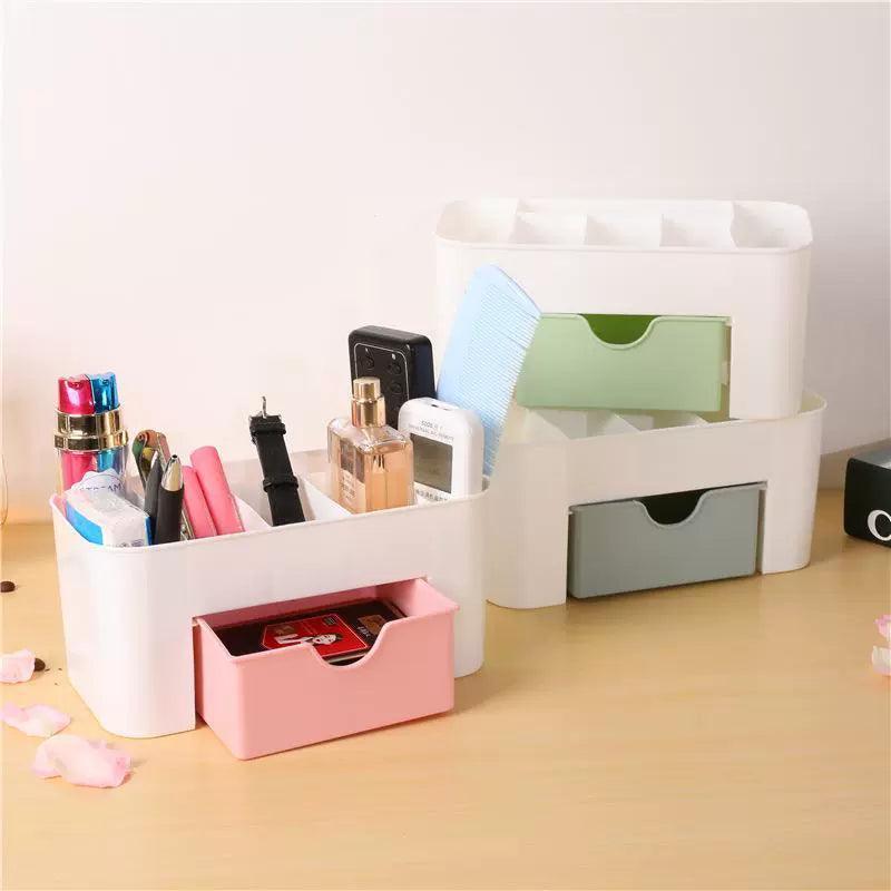 Jewelry & Cosmetics Storage Box with Drawers – Desk & Dressing Table Organizer - ClubOn