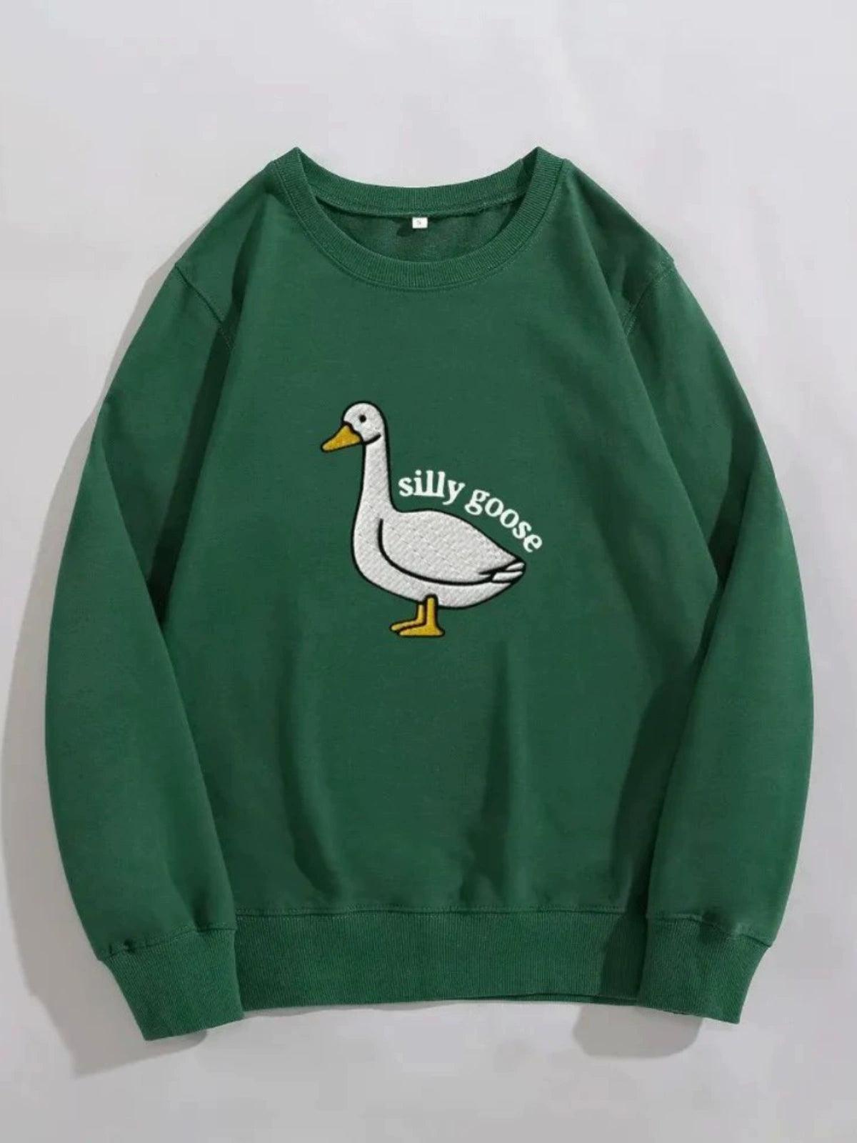 Men's Printed Sweater – Long Sleeve Round Neck Casual Top - ClubOn