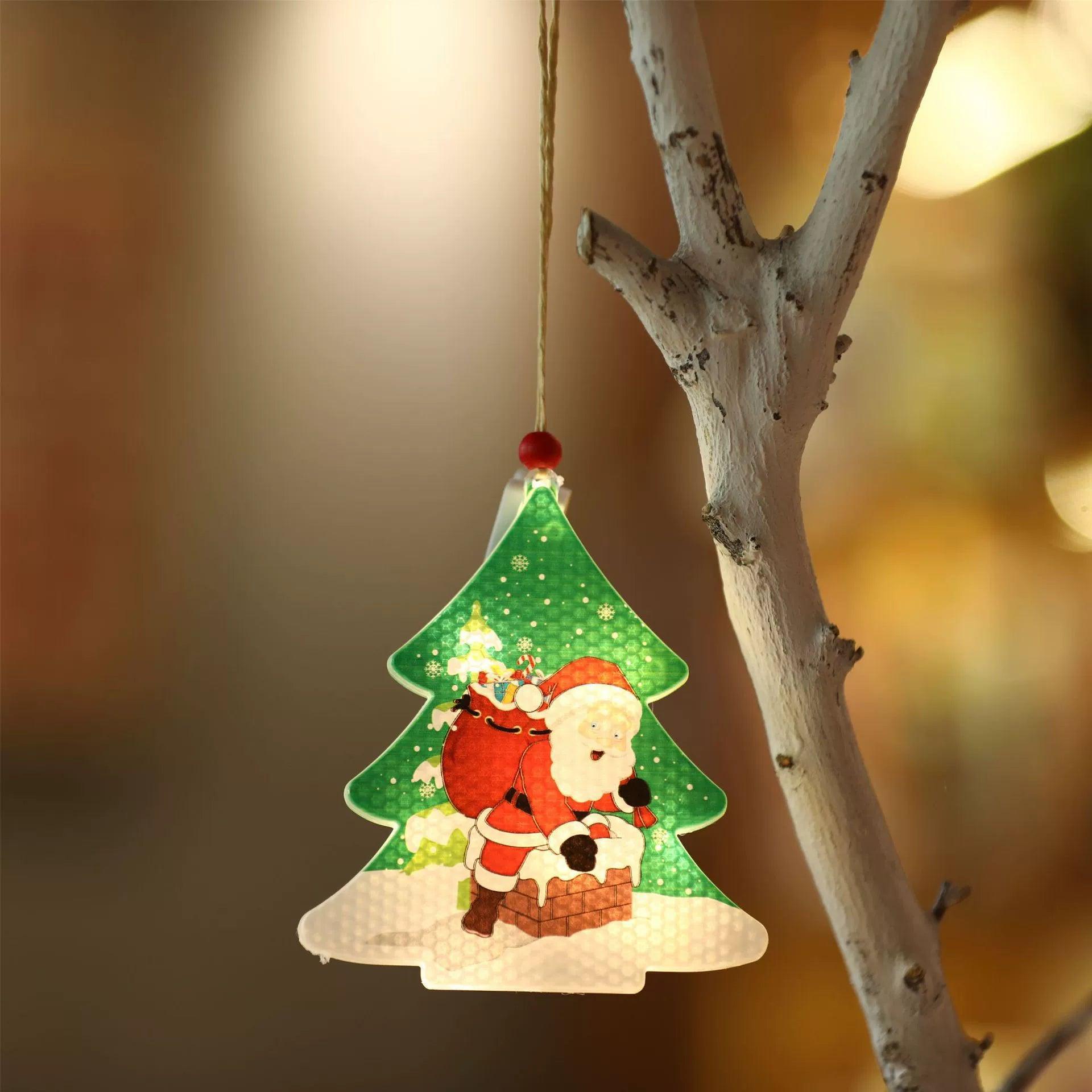 Christmas Tree Pendant Night Light – Small Holiday Decoration - ClubOn