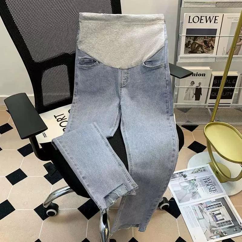Summer Thin Jeans for Pregnant Women – Comfortable Fit - ClubOn