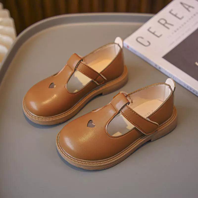 Classic Black School Leather Shoes for Girls – Uniform Style - ClubOn