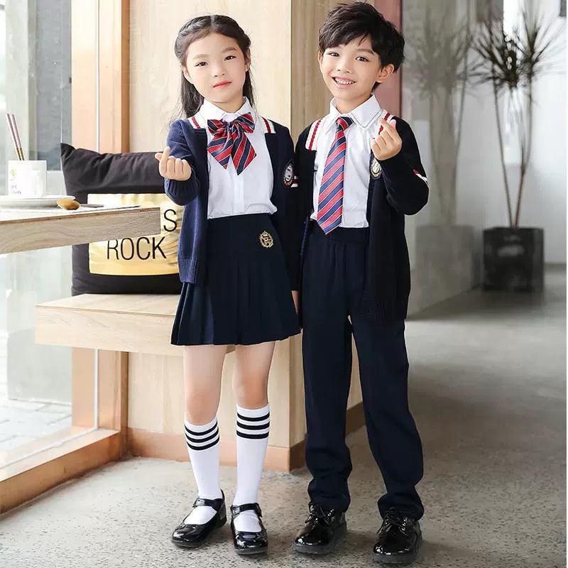 Autumn & Winter British Style Children's School Uniform - ClubOn