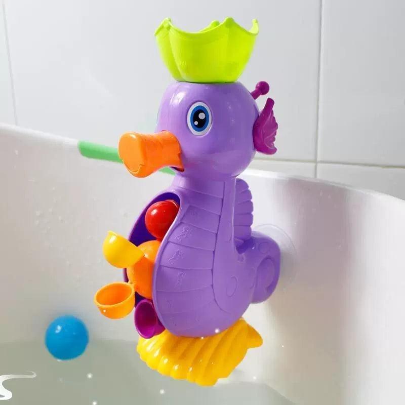 Kids Shower Bath Toys – Cute Yellow Duck & Elephant Waterwheel - ClubOn