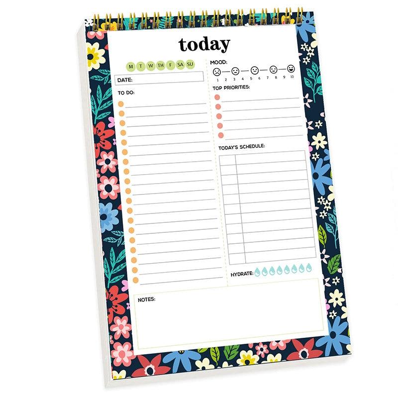Daily Planner Notepad – Weekly & Monthly Coil Book Schedule Pad - ClubOn